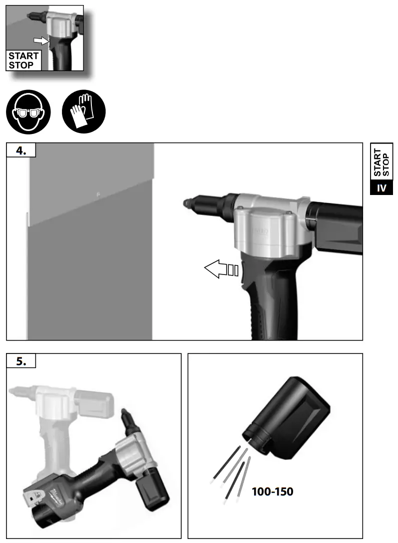 milwaukee M12 BPRT Compact 20mm Rivet Gun - fig 8