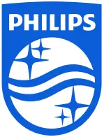 PHILIPS logo in blue