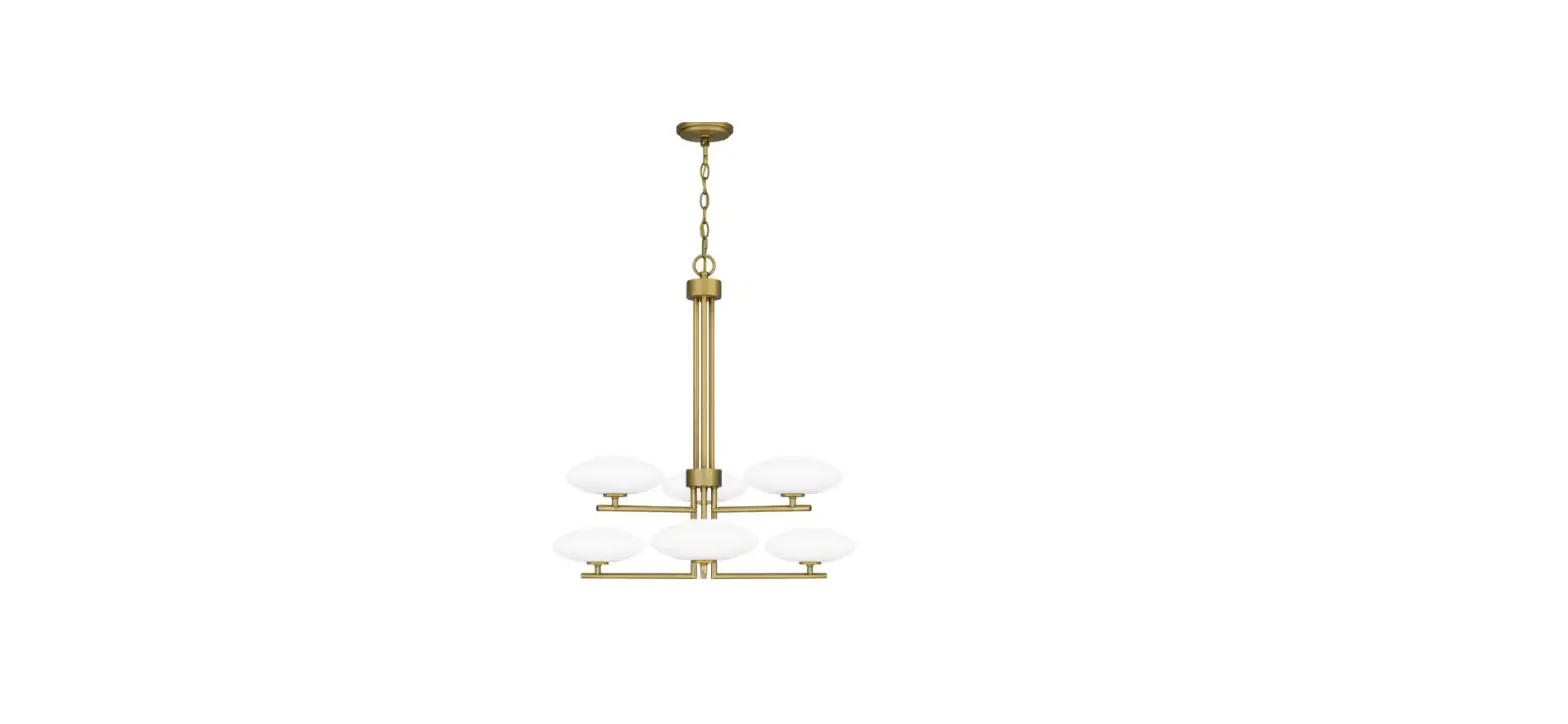 Quoizel Qch5577mbk Chenal 6-light Aged Brass Chandelier With Opal Etched Glass Shade Installation Guide
