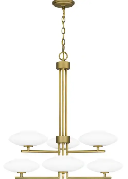 QUOIZEL-QCH5577MBK-Chenal-6-Light-Aged-Brass-Chandelier-with-Opal-Etched-Glass-Shade-product