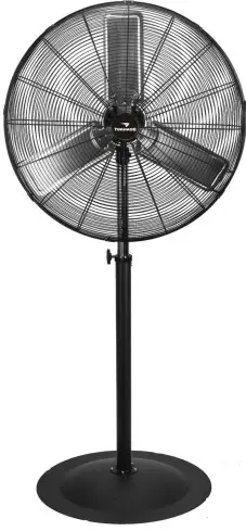 TORNADO HI-FAN-24POF-1P 24 Inch High Velocity Metal Oscillating Pedestal Fan