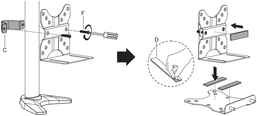 Humanscale M Thin Client Holder C02a-1