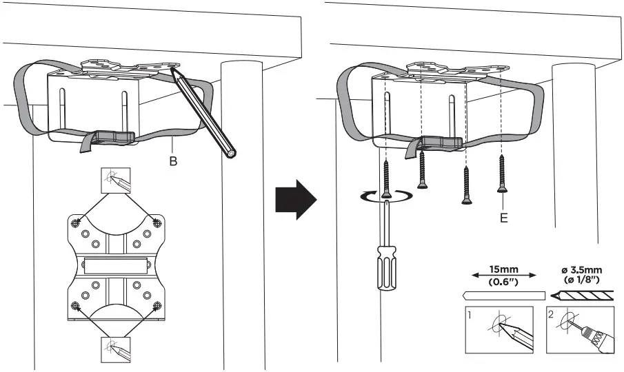 Humanscale M Thin Client Holder C02b-2