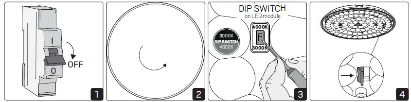 hidealite Moon Slim IP44 2300lm-18