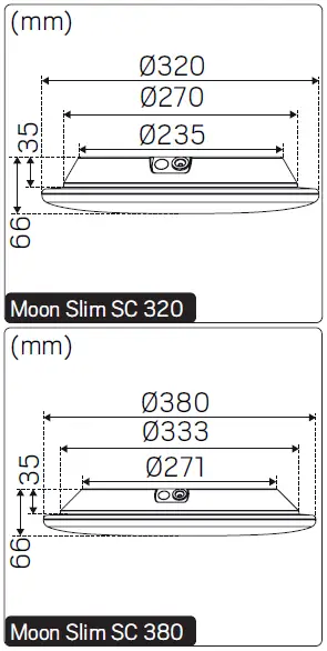 hidealite Moon Slim IP44 2300lm-2