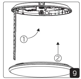 hidealite Moon Slim IP44 2300lm-6