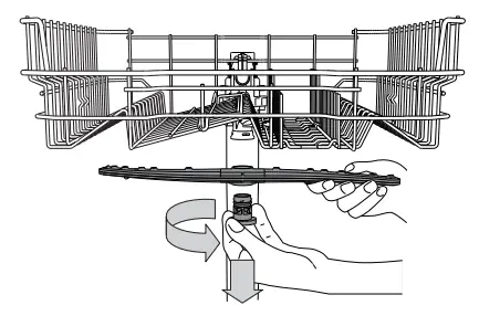 FIG 21 CLEANING THE SPRAY ARMS