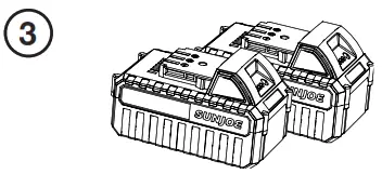 SUN JOE 24V X2 BVM190 CT RM iON Cordless Leaf Blower Vacuum Mulcher Kit - Accessories2