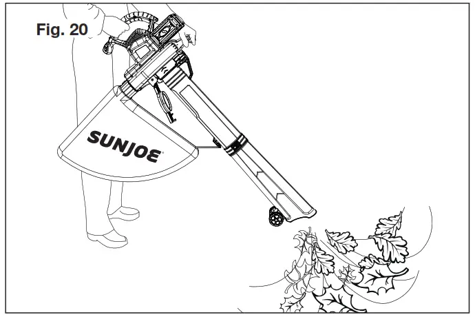 SUN JOE 24V X2 BVM190 CT RM iON Cordless Leaf Blower Vacuum Mulcher Kit - Fig19