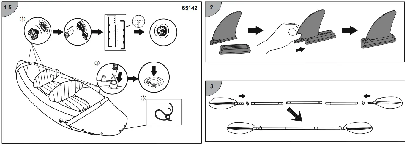 Bestway 65000 Series Inflatable Double Kayak-fig5