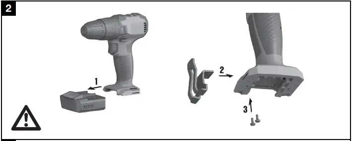 Fitting the belt hook