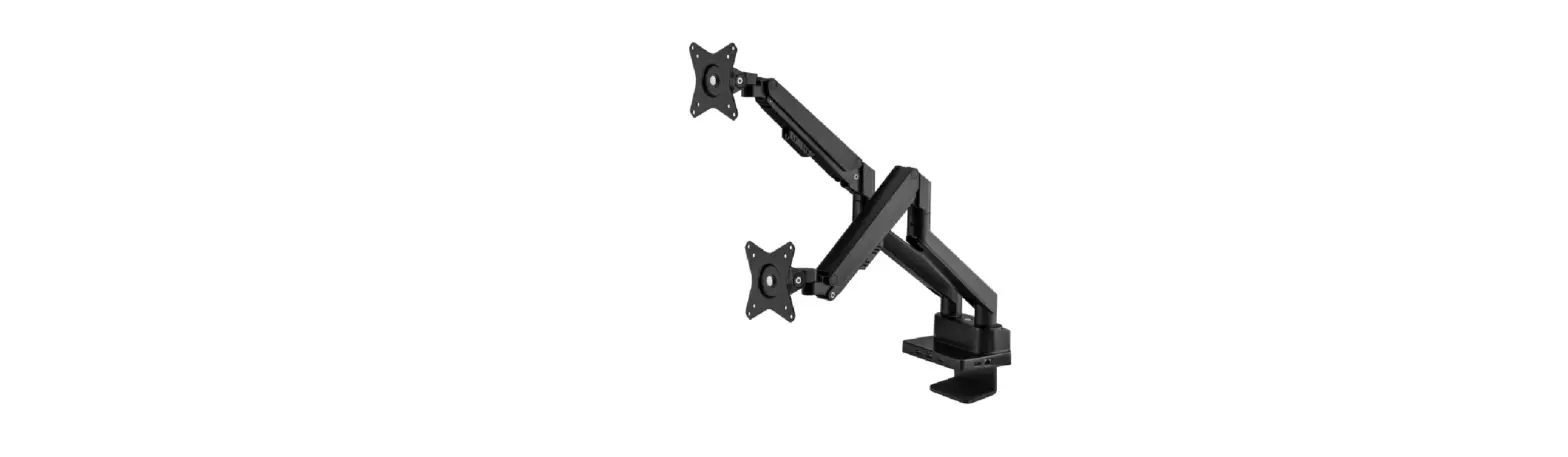 Manhattan 461887 Aluminum Gas Spring Dual Monitor Desk Mount With 8-in-1 Docking Station Instructions Manhattan 461887 Aluminum Gas Spring Dual Monitor Desk Mount With 8-in-1 Docking Station Instructions