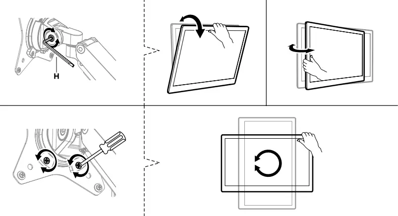 manhattan-461887-Aluminum-Gas-Spring-Dual-Monitor-Desk-Mount-with-8-in-1-Docking-Station-fig-14