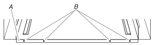Whirlpool MK2167, MK2160 Microwave Oven Built In Trim Kit - Bottom duct flange