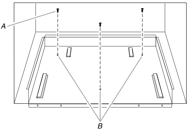 Whirlpool MK2167, MK2160 Microwave Oven Built In Trim Kit - cutout floor