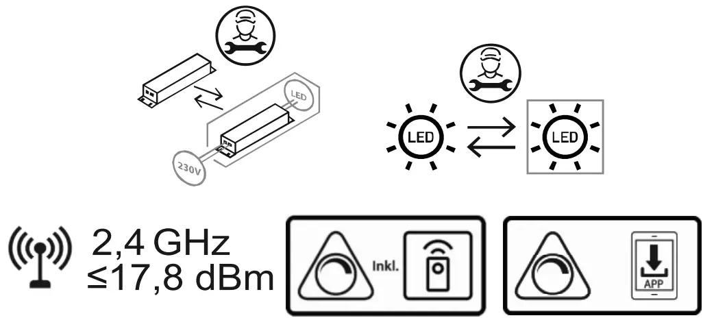 LeuchtenDirekt 16429 55 LOLAsmart MAXI LED RGB Dimmable Ceiling Light - FIGURE 1