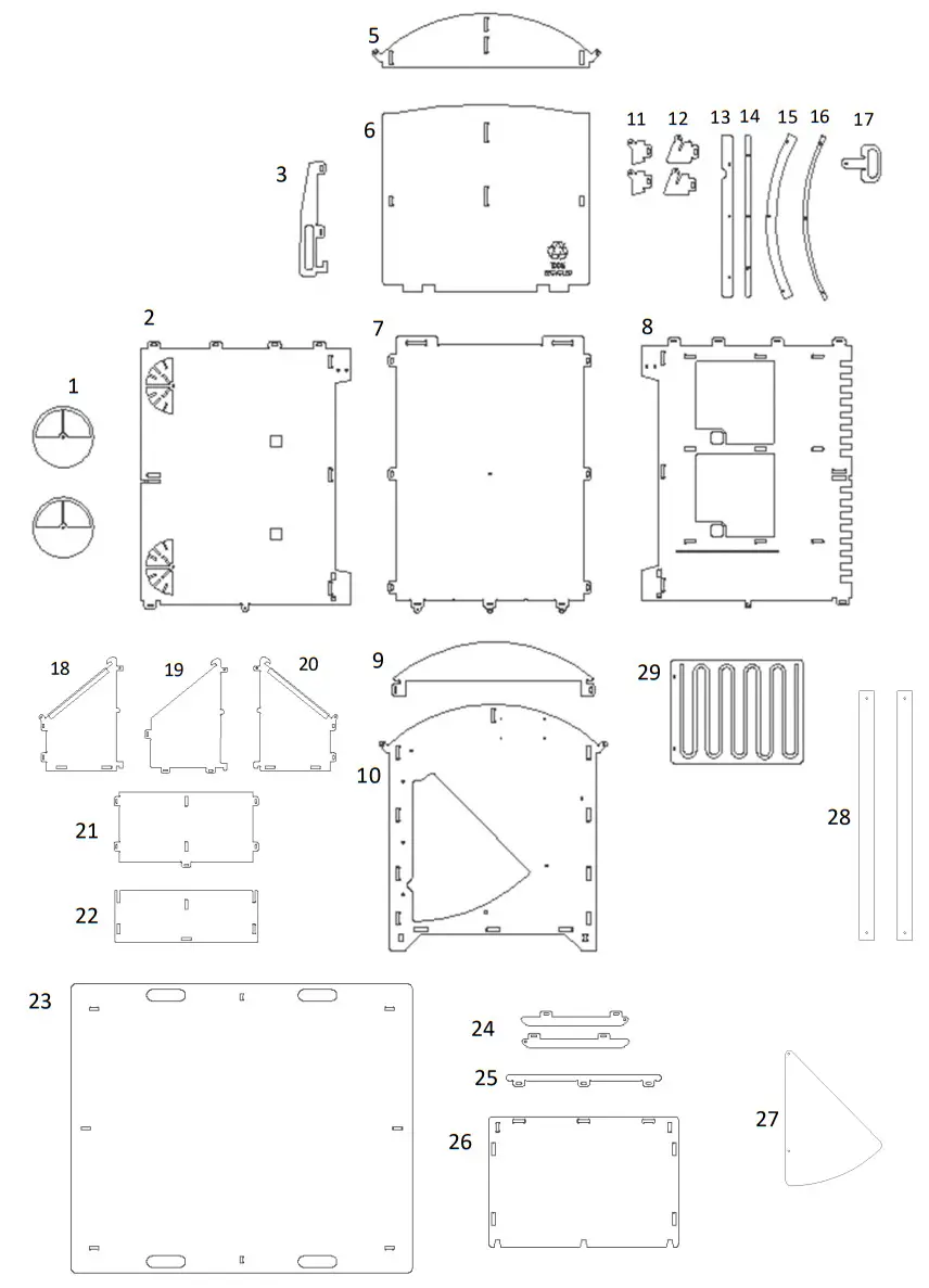 NESTERA Plastic Chicken Coop - Figure 1