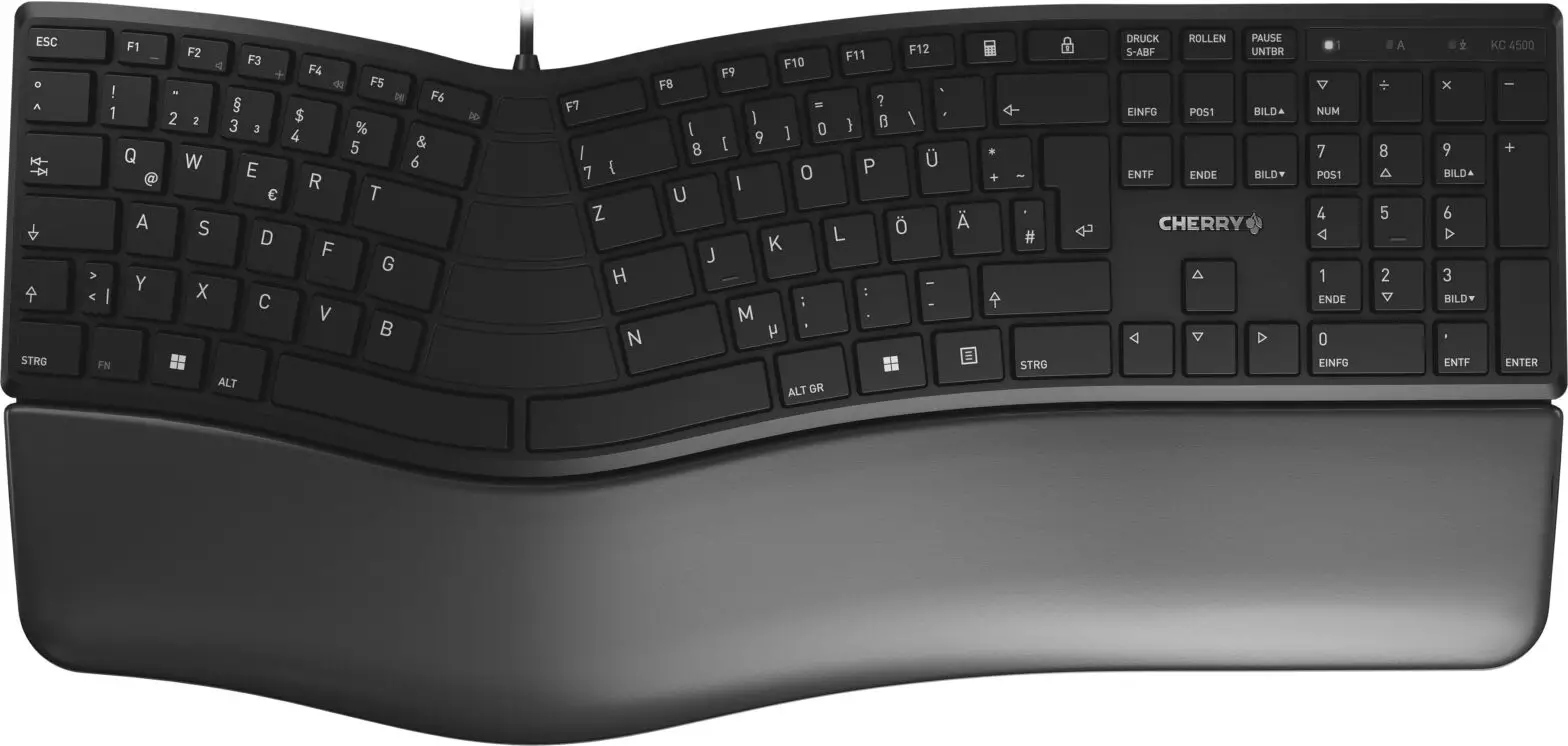 Cherry KC 4500 ERGO Corded Ergonomic Keyboard - cover
