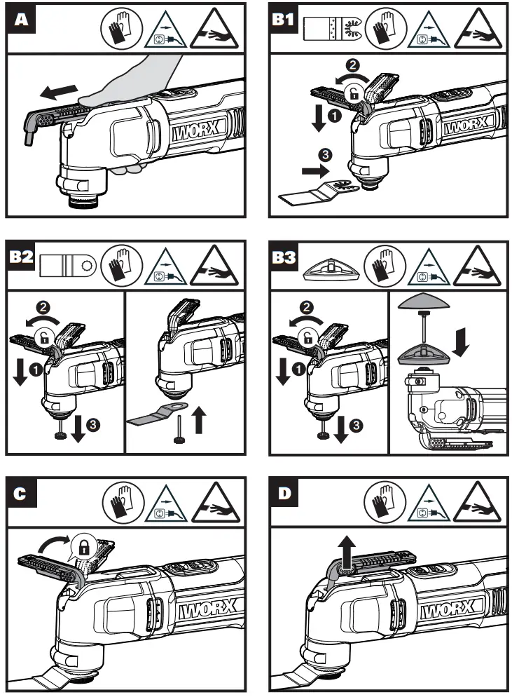 WORX WX686 X Oscillating Multi Tool - Fig1