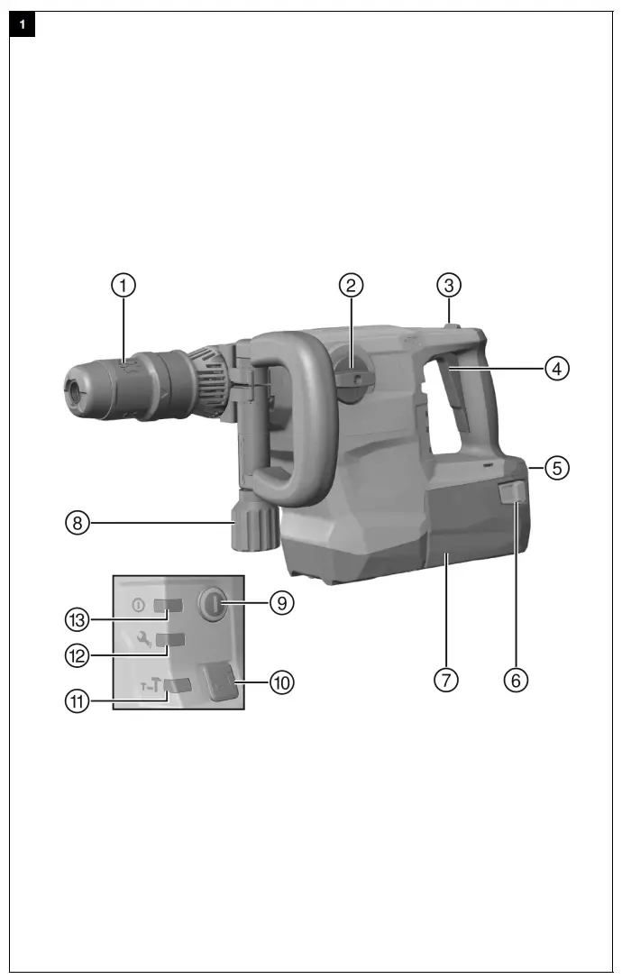 HILTI TE 500-A36 Cordless SDS Max Breaker - fig 1
