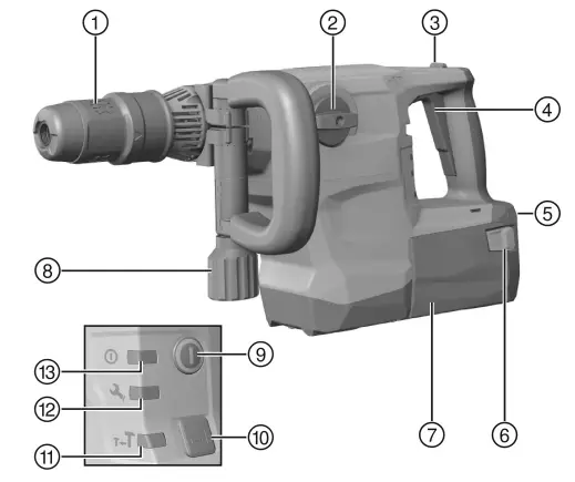 HILTI TE 500-A36 Cordless SDS Max Breaker - fig 3