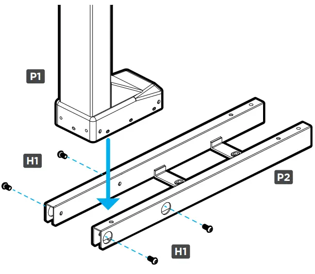 Step 2 - Crossbar End Attachment