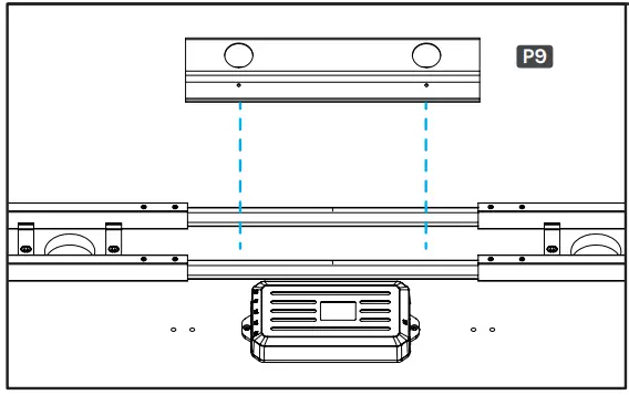 P9 Wire Management Tray (optional)