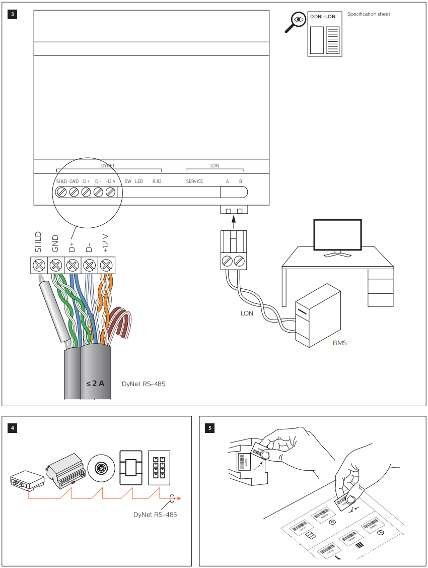PHILIPS DDNI LON Dynalite LON Gateway - fig 1