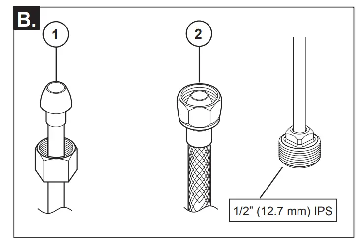 Make Connection TO Supply Plumbing