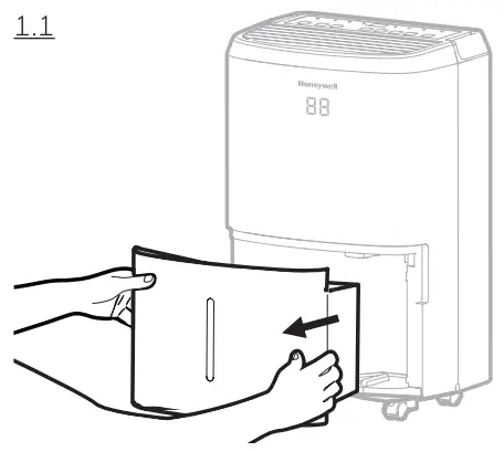 Honeywell TP50WKN 50Pint Energy Star Dehumidifier - fig 11