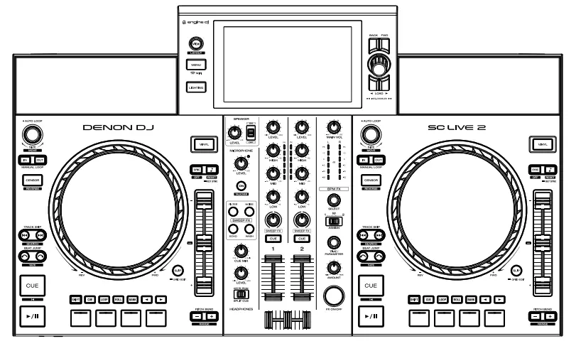 DENON DJ DJ SC Live 2 Standalone DJ Controller