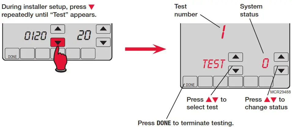 Honeywell VisionPRO TH8000 Series Touch Screen Programmable Thermostat - Installer system test