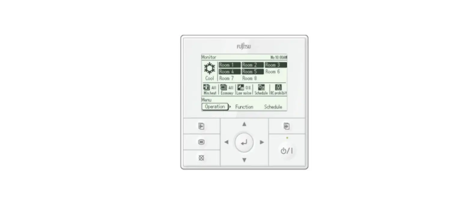 Fujitsu Uty-dmmum Central Remote Controller Thermostat Operational Manual Fujitsu Uty-dmmum Central Remote Controller Thermostat Operational Manual