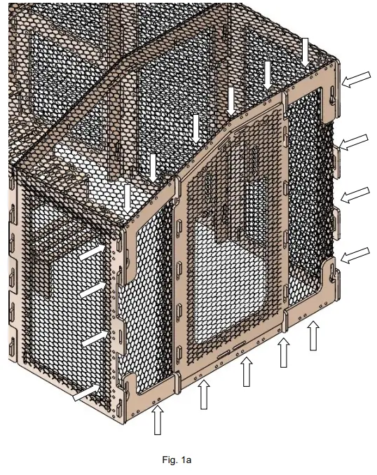 SNAP LOCK Small Coop Run Extension - Assembly 1