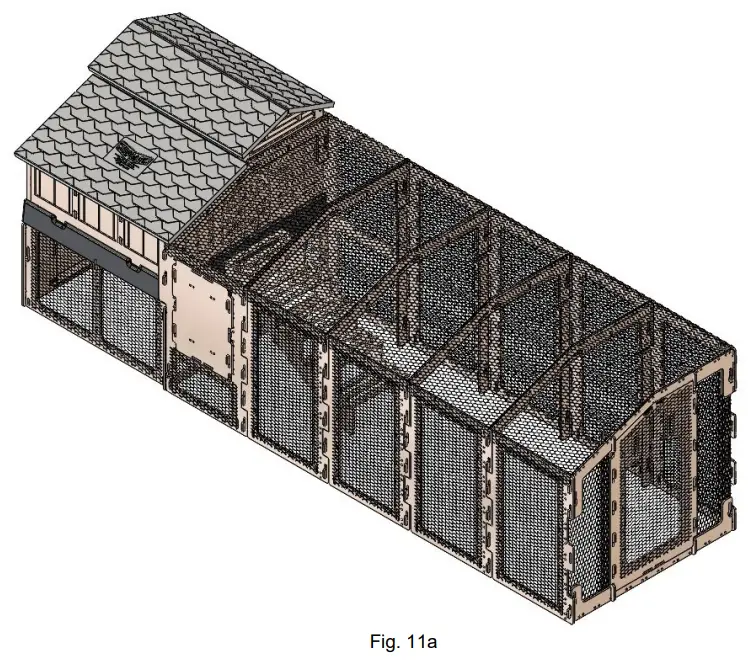 SNAP LOCK Small Coop Run Extension - Assembly 12