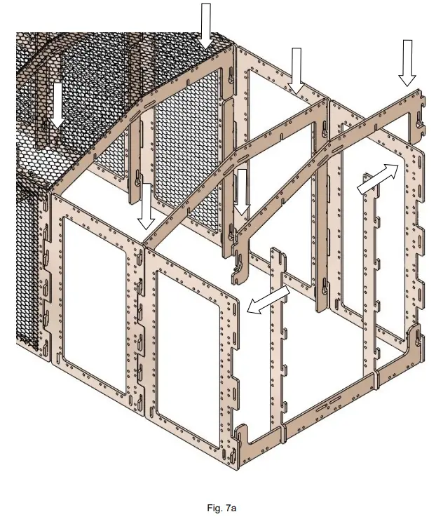 SNAP LOCK Small Coop Run Extension - Assembly 7