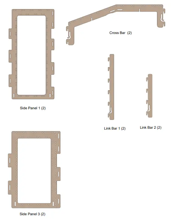 SNAP LOCK Small Coop Run Extension - PARTS LIST