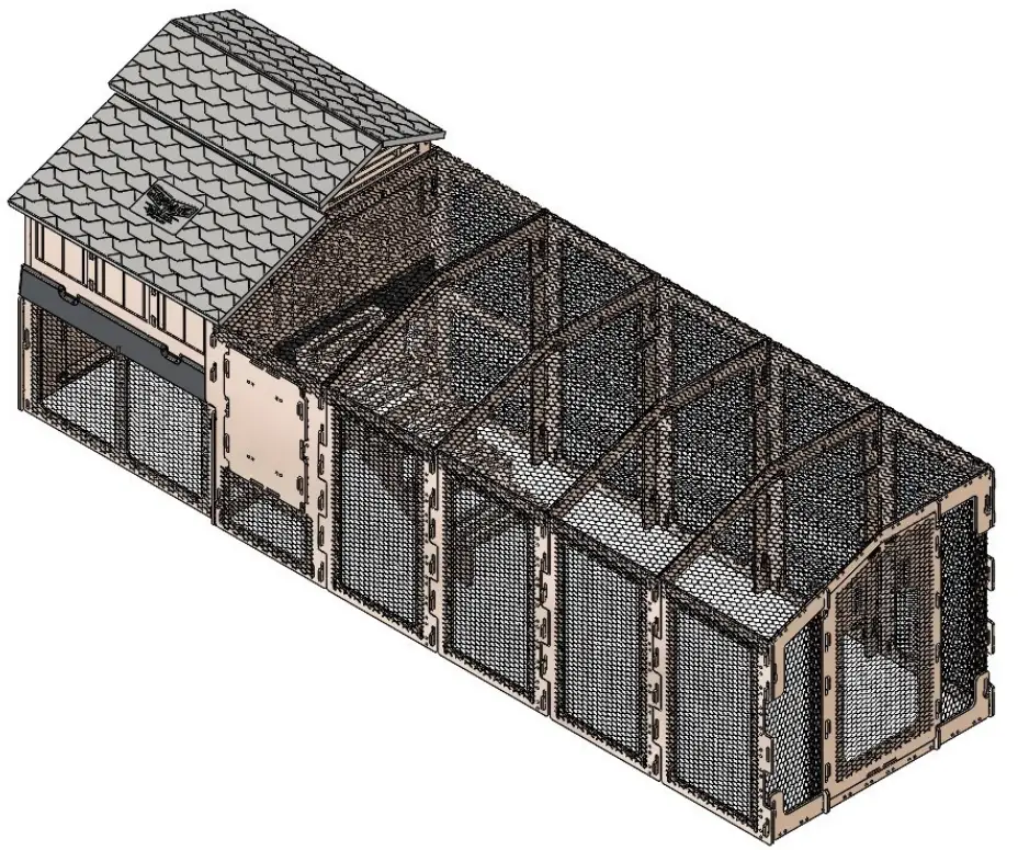 SNAP LOCK Small Coop Run Extension