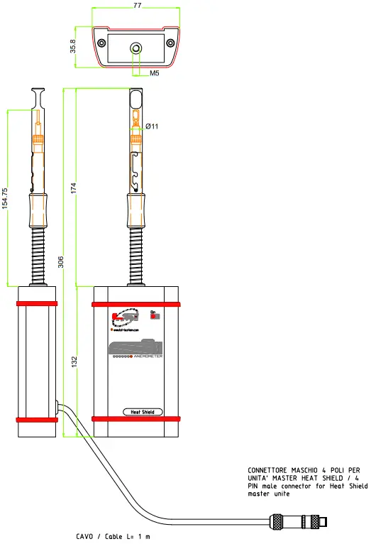 LSI LASTEM ESV125A 01 Portable Wireless WBGT Meter Heat Shield -