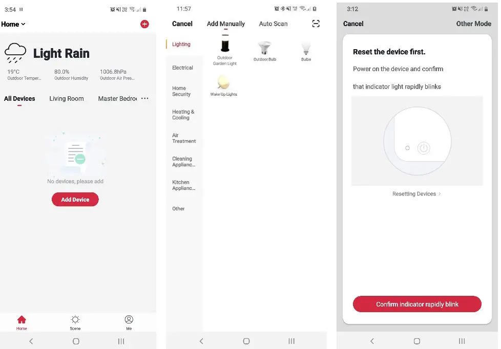 kogan KALTSGSPW3A Smart Home RGB LED Outdoor Spotlight Add device through network