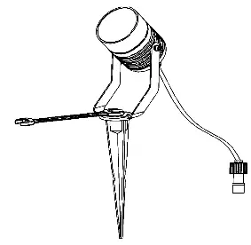 kogan KALTSGSPW3A Smart Home RGB LED Outdoor Spotlight installation