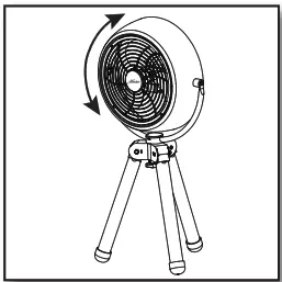 Hunter Tripod Fan - FUSED PLUG -Figure 9