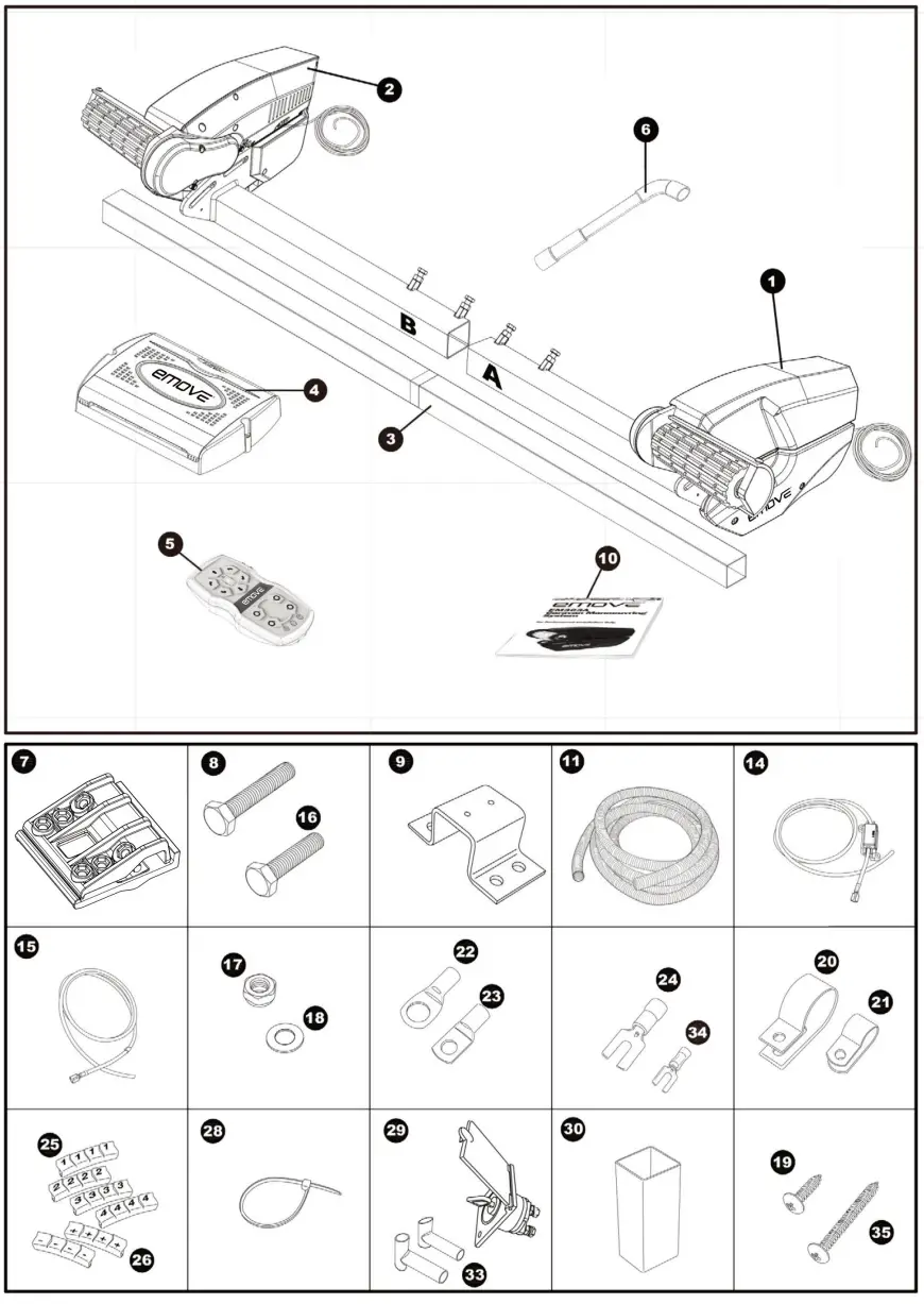 leisurewize EMOVE EM303A Caravan Manoeuvring System - figure 1