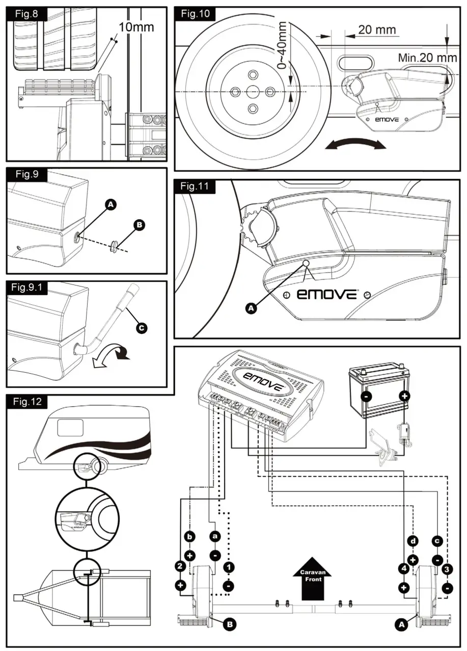leisurewize EMOVE EM303A Caravan Manoeuvring System - figure 3