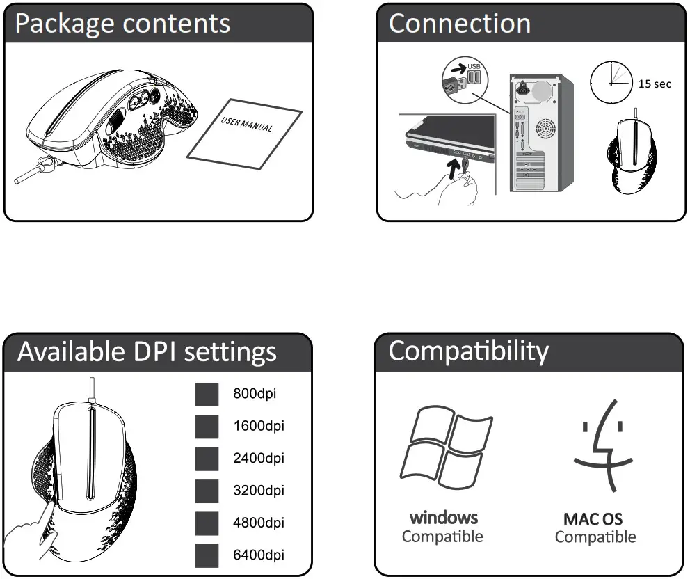 CANYON CND-SGM12RGB Apstar Side-Scrolling -- Gaming Mouse