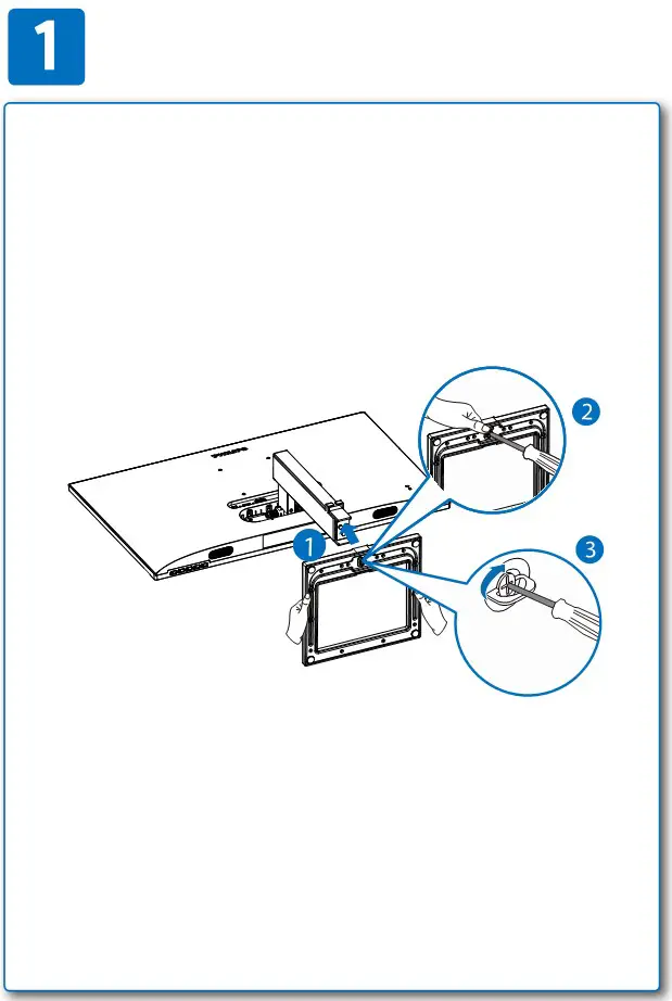 PHILIPS Gaming Monitor 272E1 - Installing Stand