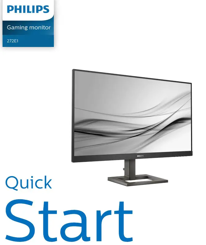 PHILIPS Gaming Monitor 272E1 User Guide