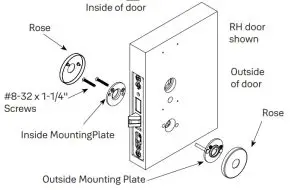Yale 8800 Series 485335 Mortise Lock Installation Guide - FIG 7