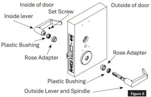 Yale 8800 Series 485335 Mortise Lock Installation Guide - FIG 8