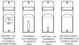 Yale 8800 Series 485335 Mortise Lock Installation Guide - Indicator Variants